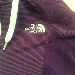 The North Face Purple and Cyan Hoodie Size XS